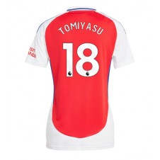 Arsenal Takehiro Tomiyasu #18 Hjemmedrakt Kvinner 2024-25 Kortermet